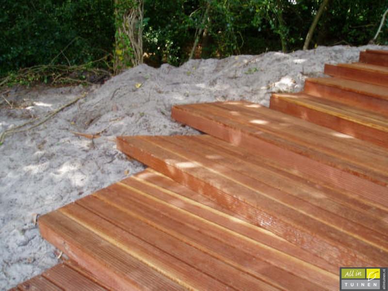 houten tuin trap noordoostpolder