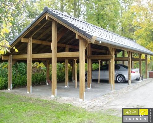 luxe houten carport kraggenburg